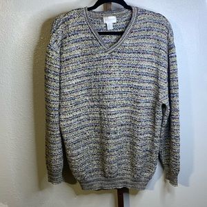 Wills & Co V neck Sweater in blues size medium
